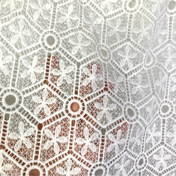 Amanda Uprichard Firenze Lace Off-the-Shoulder Top White color women’s sz medium - Picture 4 of 7